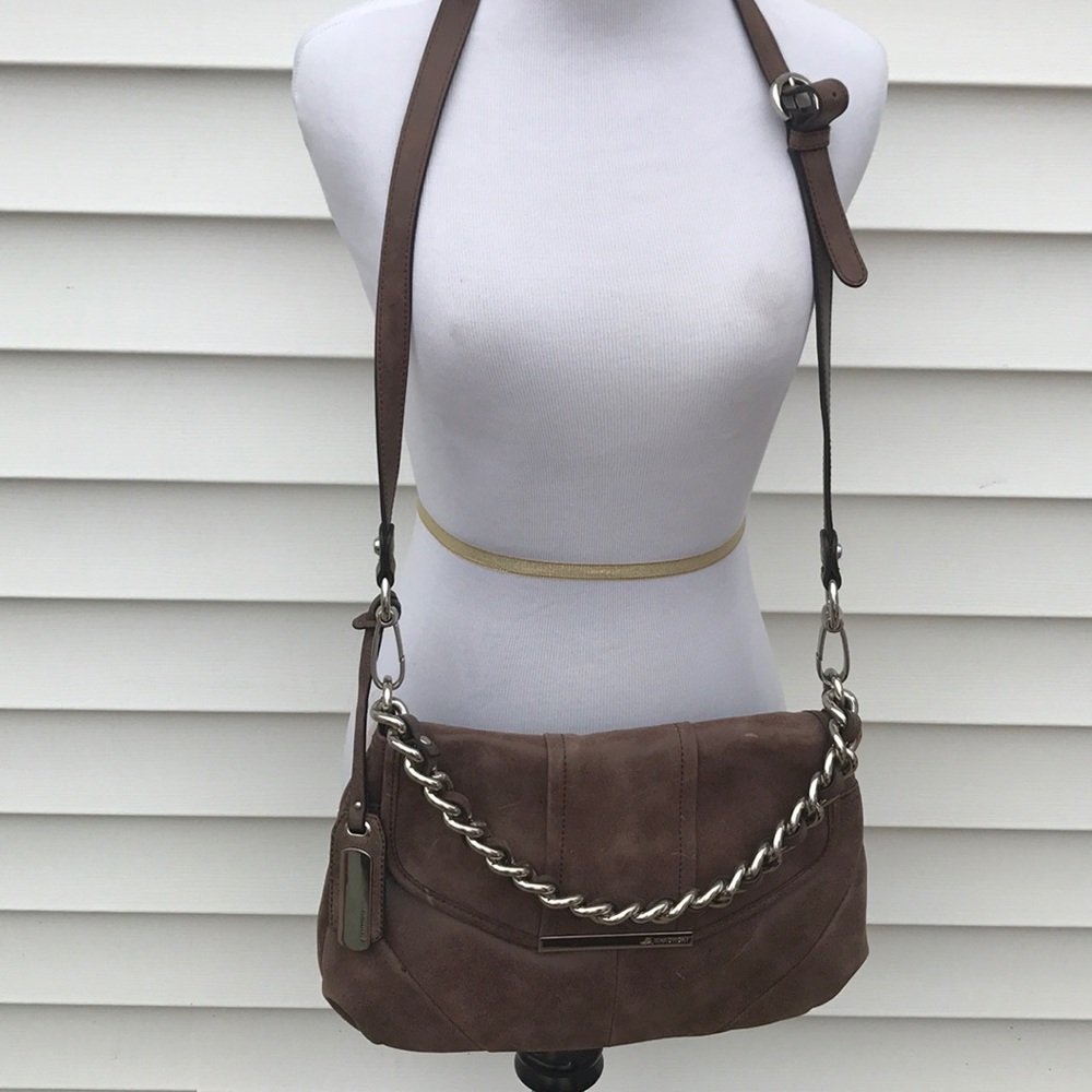 B. Makowsky amazing cross body bag tan leather
